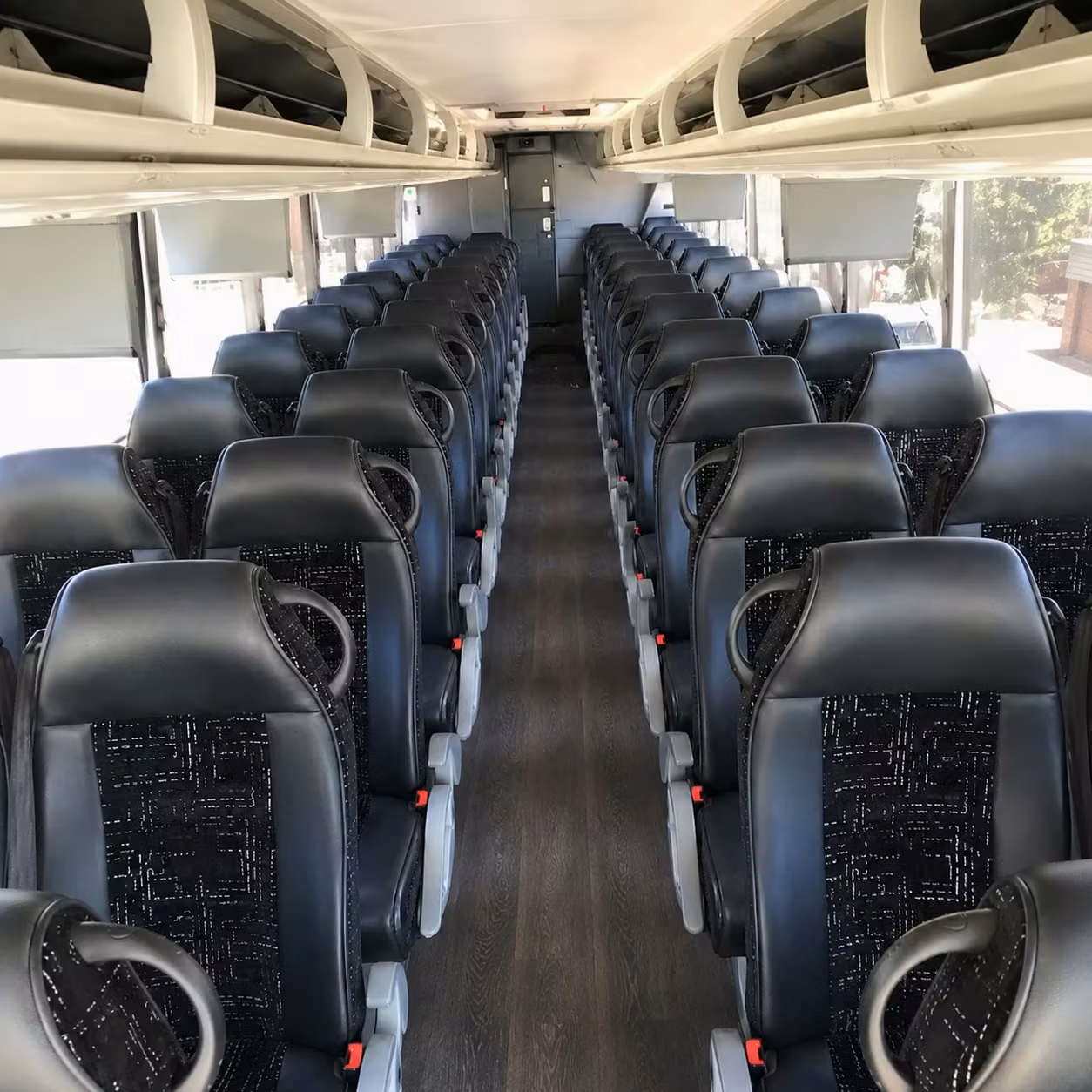 beaumont charter bus rental interior